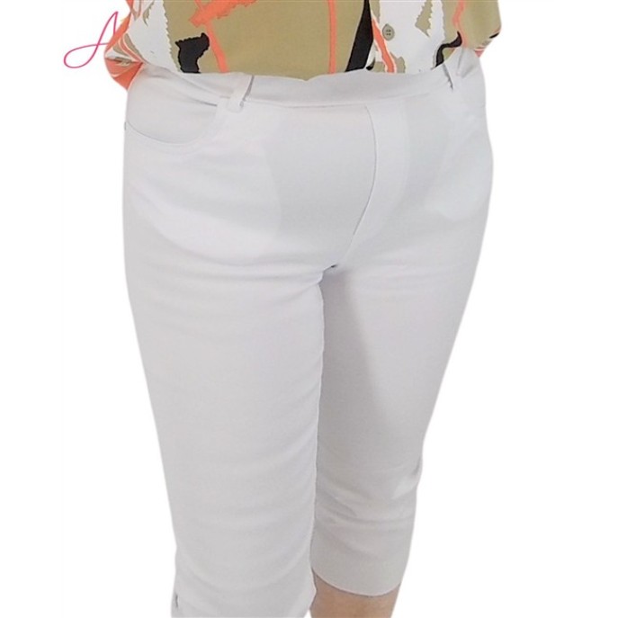 Leona Per Donna Broek Lucia 3/4 lengte 261.16.02 wit Leona Per Donna Broek Lucia 3/4 lengte 261.16.02 wit